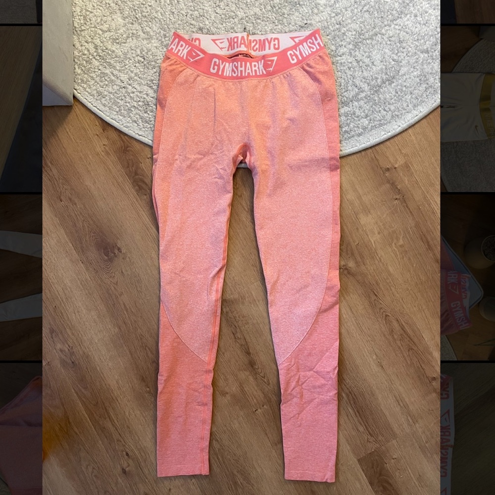 Gymshark Flex Leggings Peach Coral Size L